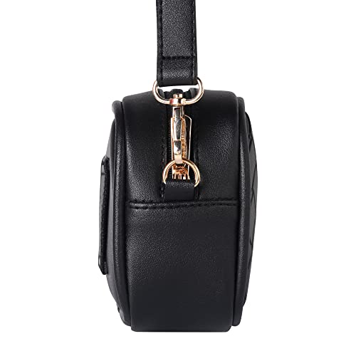 Pramadda Pure Luxury Mini Faux Leather Mobile Sling Bag For Women | Stylish Side Shoulder Crossbody Bags For Girls Daily Use | Messenger Purse With Waist Bag 2 in 1 Latest Handbags. (Classic Black)