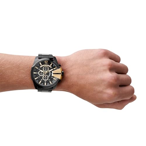 Diesel Chronograph Black Dial Men's Watch-DZ4338