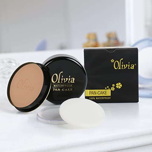 Olivia Waterproof Natural Honey Makeup Cream Concealer Pan Cake -25g, Shade No.24