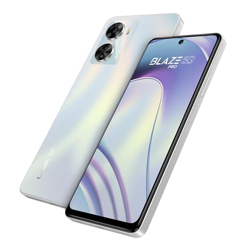 Lava Blaze Pro 5G (Radiant Pearl, 8GB RAM, 128GB Storage)| 50 MP AI Camera |120 Hz FHD+ Display | 33W Fast Charger | Upto 16 GB Expandable RAM