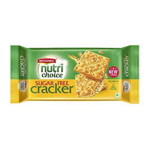 Britannia NutriChoice Sugar Free Cracker Biscuits Pouch, 300 g