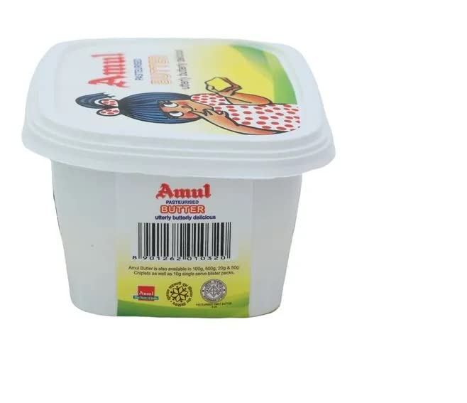 Amul Pasteurised Butter, 200 g Tub (Pack of 2)