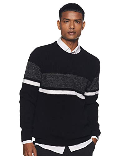 Amazon Brand - Symbol Men's Acrylic Sweater (SWR-19_Black_M)