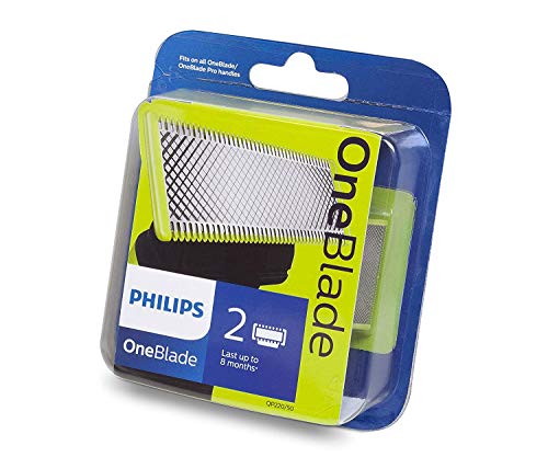 Philips Oneblade Replaceable Blade Pack of 2 Replaceable Blades, Qp220/51 (Lime)