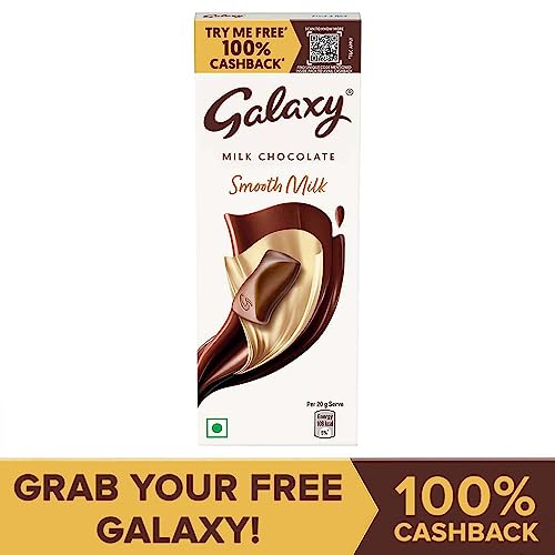 Galaxy Smooth Milk Chocolate Bar, 56g ( Pack of 4 )