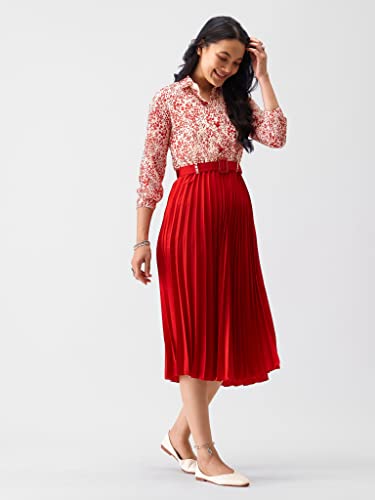 AASK Dress For Women|One Piece Midi Dresses For Women|Kurta Set For Women|Kurta For Women Dress For Women|Women Top|Tops For Women|Dress|Dresses For Women Red_XL