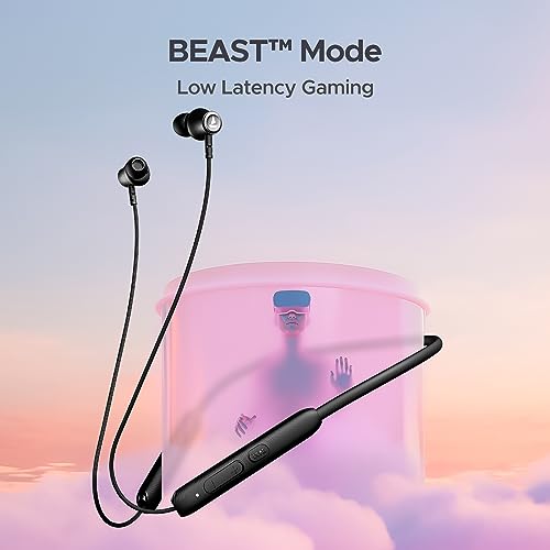 boAt Rockerz 245 v2 Pro Wireless Neckband with Up to 30 hrs Playtime, ENxᵀᴹ Tech, ASAPᵀᴹ Charge, BEASTᵀᴹ Mode, Dual Pairing, Magnetic Buds,USB Type-C Interface&IPX5(Active Black)