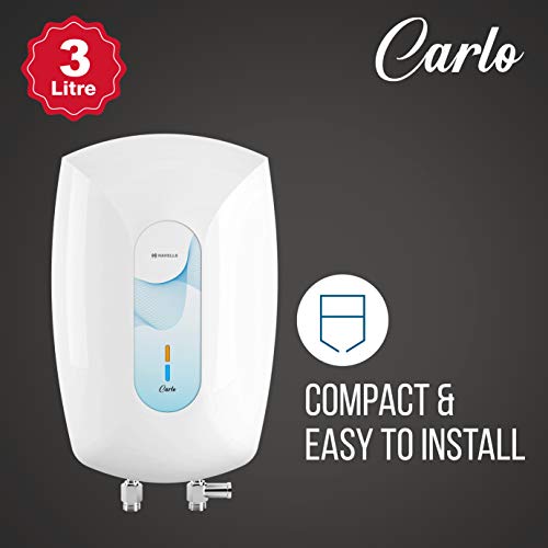 Havells Carlo 3 Litre 3000 kw Instant Water Heater (White Blue)