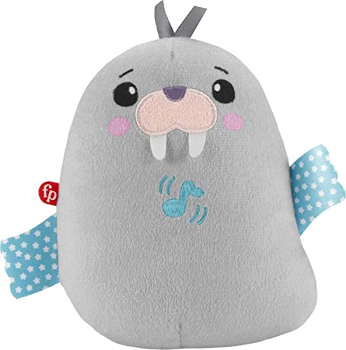 Fisher-Price ?Fisher-Price Chill Vibes Walrus Soother, Take-Along Musical Plush Toy with Calming Vibrations for Infants