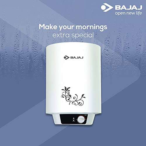 Bajaj New Shakti Neo 15L Vertical Storage Water Heater| Star Rated Heater| Water Heating with Titanium Armour & Swirl Flow Technology| Glasslined Tank| Wall Mounting| 1-Yr Warranty by Bajaj| White