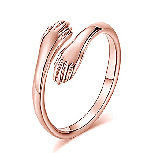 Okos Rose Gold Plated CZ Jewellery Combo of 4 Designer Finger Rings Adorned With White CZ Stones for Girls and Women CO1000427