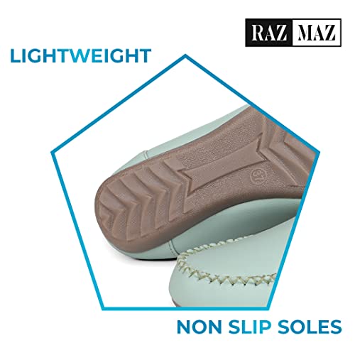 RazMaz Stylish, Soft & Comfortable Belly Shoes for Women | Super Lightweight Women Bellies | Non-Fatigue & Non-Slippery Belly for Women Bellies for Women Stylish Latest | Slip On Shoes