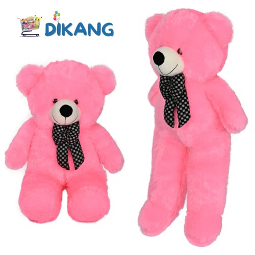 DIKANG 3 FEET Teddy Bear Soft Toys for Kids | Kids Soft Toys for Baby Girl | Plush Soft Toys for Baby Boys and Girls | Teddy Bear Soft Toy for Kids (3 FEET, Pink Teddy Bear)