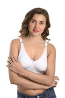 Women's Cotton Blend Lightly Padded Wirefree T-Shirt Bra Combo