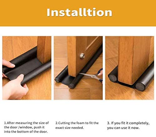 Raxon Innovation PVC Door Guard (39 Inches, Pack of 3) Gap Filler for Door Bottom Seal Strip - Sound-Proof, Reduce Noise, Energy Saving Door Stopper for Reduce Door Dust, Insects Protector (Brown)