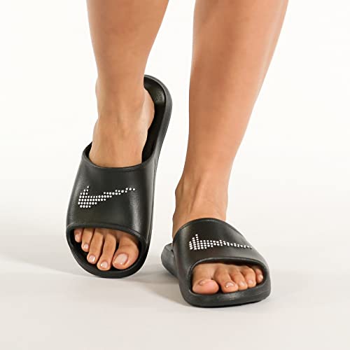 Nike womens VICTORI ONE SHWER SLIDE BLACK/WHITE-BLACK Slide Sandal - 4.5 UK (CZ7836-001)