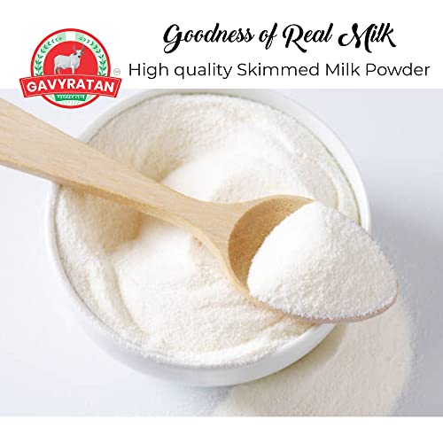 GAVYRATAN A2 Cow Skimmed Milk Powder 1kg | All Natural | 100% Pure | Boosts Liver Health (1kg)