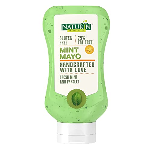 Naturin Mint Mayonniese - 100% Vegeterian, Gluten Free - Bursting Rich Indian Flavoured Dip Sauce (290gm)