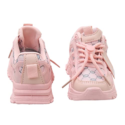 Hopscotch Girls TPR and Synthetic/PU All-Over Print Athletic Shoes in Pink Color, UK:9 (TB4-4316913)