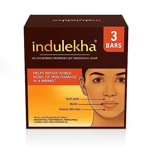 Indulekha Ayurvedic Proprietary Medicine Soap Pack of 3; 100 gm each bar, 300 gms packs
