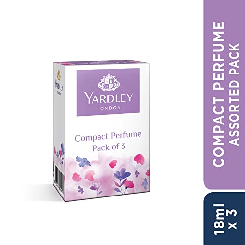 Yardley London Compact Perfume Tripack (Autumn Bloom + Country Breeze + Morning Dew) for Women, 18ml Each (Pack of 3)