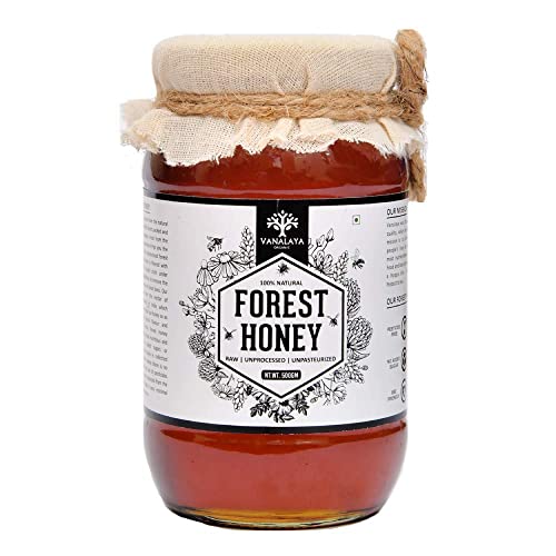 Vanalaya Natural Organic Forest Honey Raw Unprocessed Unpasteurized Pure Honey (500G)