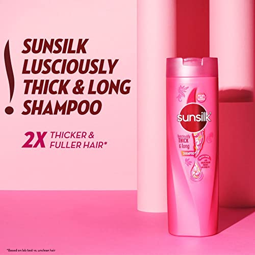Sunsilk Lusciously Thick & Long, Shampoo, 1L, for Fuller Hair, with Keratin, Yoghurt Protein & Macademia Oil, Paraben-Free