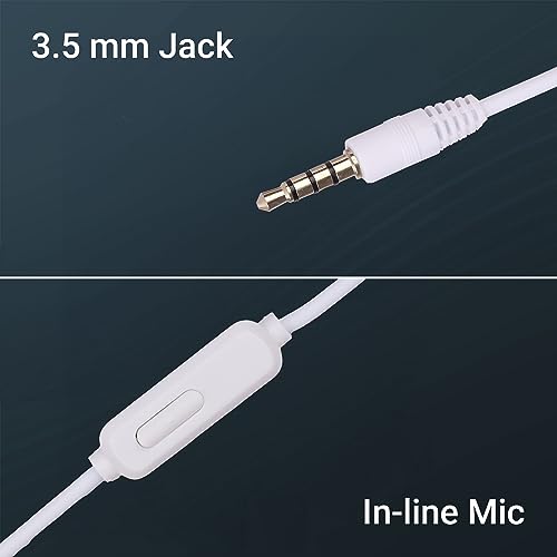 Zebronics Newly Launched Storm Wired On Ear Headphone with 3.5mm Jack, Built-in Microphone for Calling,1.5 Meter Cable, Soft Ear Cushion, Adjustable Headband,Foldable Ear Cups(White)