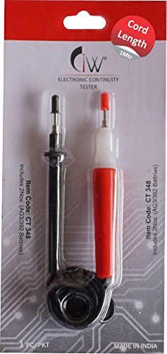 CiW Plastic 1 m Wire Continuity Tester (Red and Black)