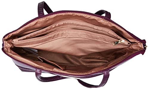 Caprese womens OLLIE T Large PLUM Tote Bag