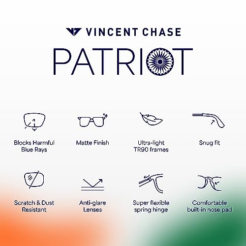 Vincent Chase By Lenskart | White Green Brown Full Rim Square | Branded Latest and Stylish Sunglasses | Polarized and 100% UV Protected | Men & Women | Large | VC S5147/P