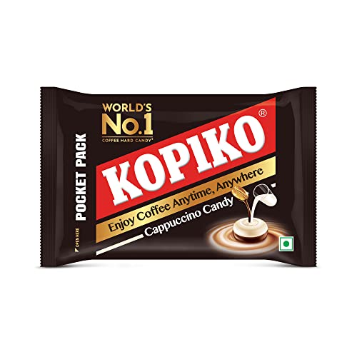 KOPIKO Cappuccino Coffee Candy - World's No 1 Coffee Candy (Pocket Pack -504g (24 Units X 6 Pieces in Each), Pack of 2)