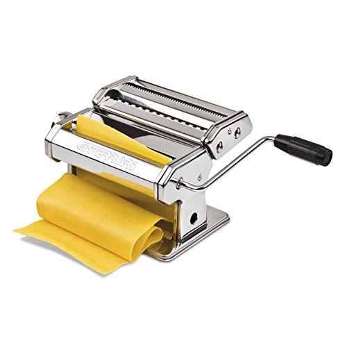 G3Ferrari Pasta Making Machine| Stainless Steel | Pasta Maker is Operated manually with Crack Handle & Automatic with 5 Different Shapes | Italian Pasta Maker