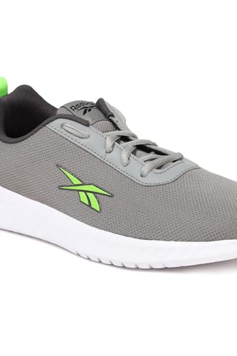 Reebok Kids Stride Runner K Flat Grey/ASH Grey/Lime R 5