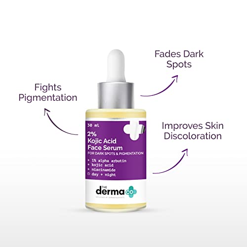 The Derma Co 2% Kojic Acid Face Serum With 1% Alpha Arbutin & Niacinamide For Dark Spots & Pigmentation, 30ml