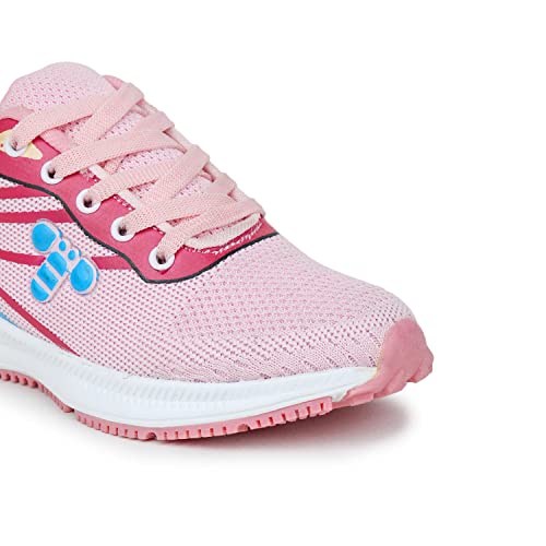 toothless Kids Girls Pink Sports Shoes(TLPGSP4689-11 UK)