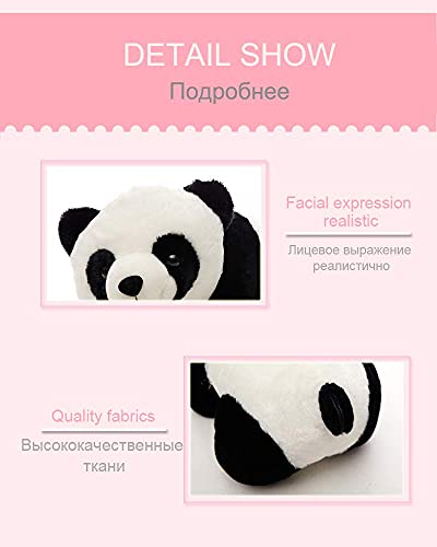 Tickles Black,White Panda Stuffed Soft Plush Toy Love Girl (Size: 40 cm)