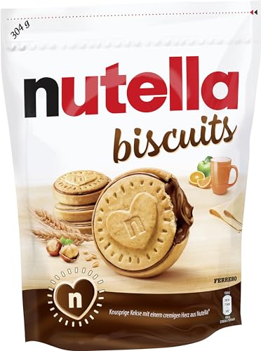 Nutella Ferrero Biscuits, 304g, White & Brown