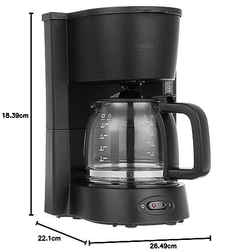 AmazonBasics 650 Watt Drip Coffee Maker With Borosilicate Carafe