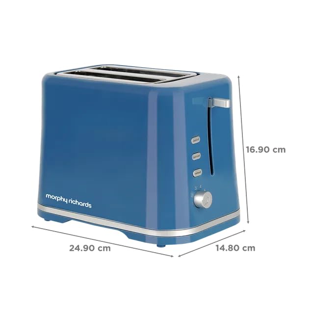 MORPHY RICHARDS POP UP TOASTER AT 205 (370067) 800 WATT BLUE COLOUR