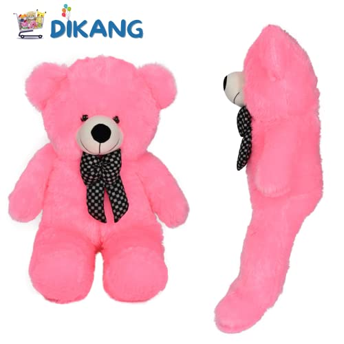 DIKANG 3 FEET Teddy Bear Soft Toys for Kids | Kids Soft Toys for Baby Girl | Plush Soft Toys for Baby Boys and Girls | Teddy Bear Soft Toy for Kids (3 FEET, Pink Teddy Bear)