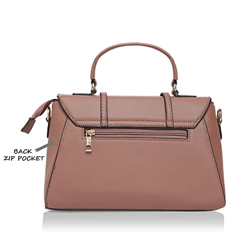 Lavie Women's Beech Flap Satchel Bag D Pink Ladies Purse Handbag