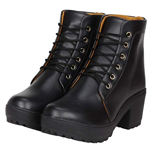 RINDAS Women's | Ladies | Females | Girls Comfortable, Fashionable, Synthetic Leather, Boots College Casual Boots