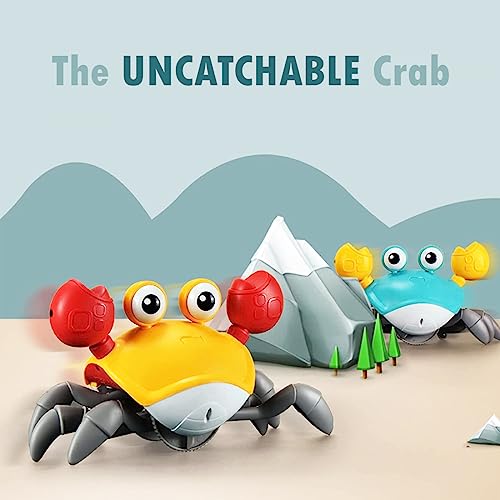 Wembley Dancing Crawling Baby Toys Crawling Crab Toy for Kids Electronic Walking Moving Toys for Babies Infant Toddlers Tummy Time Interactive Early Learning Educational Toys