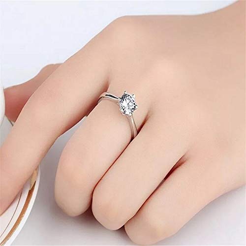 University Trendz Sterling Silver Zircon Crystal Adjustable Couple Ring for Men & Women