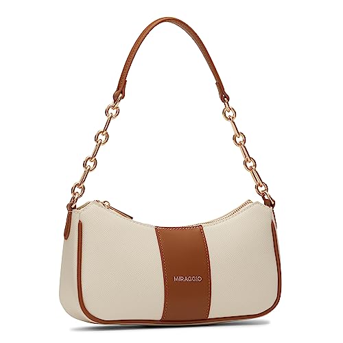 Miraggio Bella Colorblocked Shoulder Bag with Adjustable and Detachable Sling Strap for Women