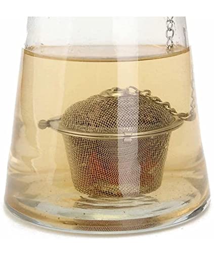 CELLEBII Stainless Steel Small Net Mesh Style Easy Loose Leaves Green Tea Filter Pot Infuser Strainer