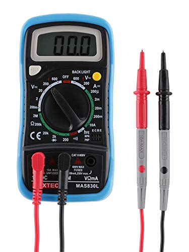 MEXTECH Battery Powered Mas830l 3 Digit, 1999 Counts, 600 Ac/dc Voltage Digital Multimeter