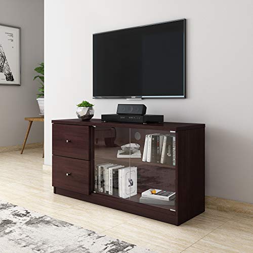 Amazon Brand - Solimo Cygnus Engineered Wood TV Cabinet with Drawers (Espresso Finish)