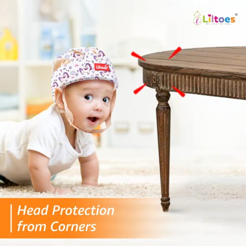 LILTOES Baby Head Protector for Safety of Kids 6M to 3 Years- Baby Safety Helmet with Proper Air Ventilation & Corner Guard Protection (Unicorn)
